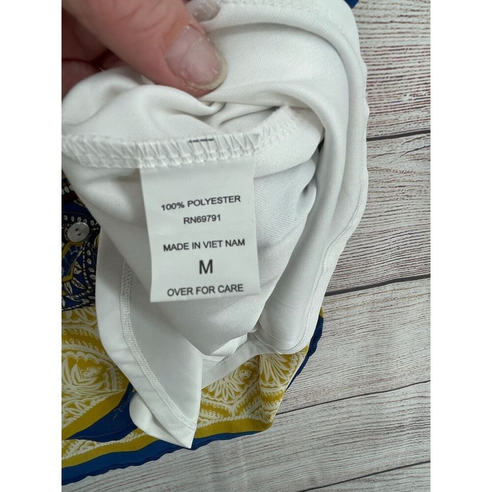 Fig & Flower Boho Print Slip Lined Button Down Sh… - image 8